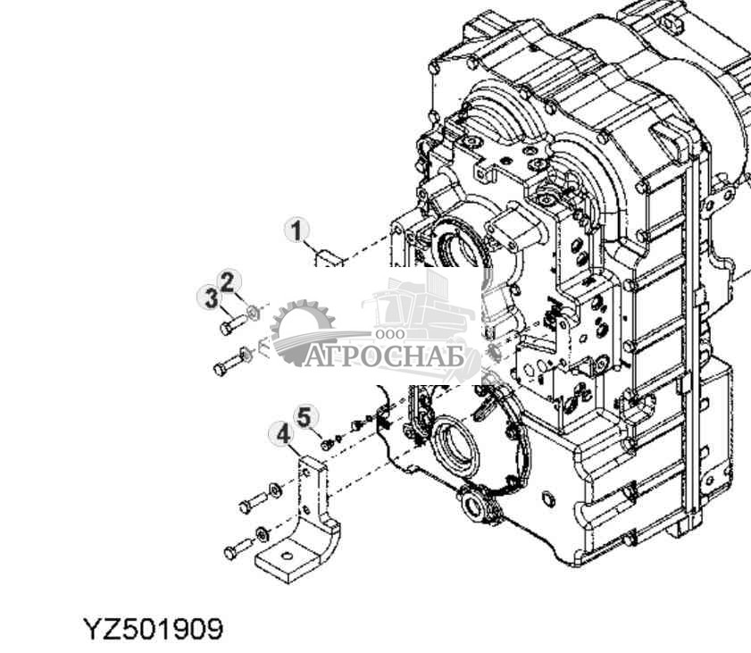 Transmission Case Mounts (Rear) (High Flow) (9620) 